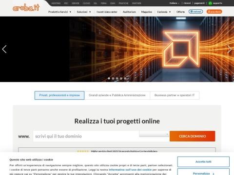 Aruba.it：意大利领先的独立云与网络服务提供商