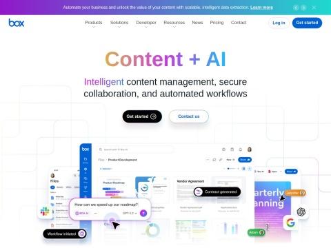 Box：美国领先的AI驱动智能内容管理与协作平台