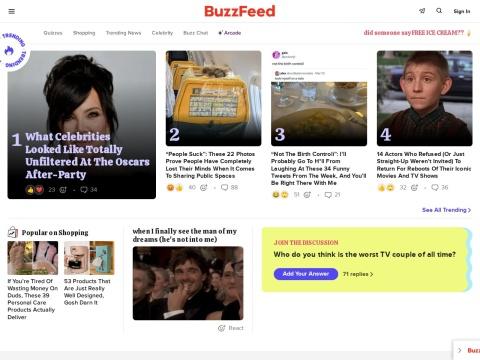 BuzzFeed：美国热门新闻娱乐聚合平台，趣味测试与社交分享功能深度解析