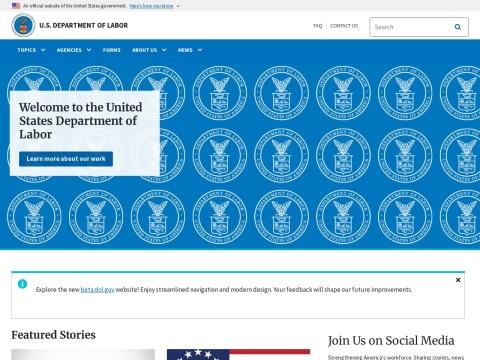 dol.gov - 美国劳工部官方验证平台与合规服务门户