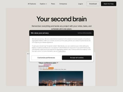 美国Evernote官网深度评测：把笔记、任务、日程装进“第二大脑”