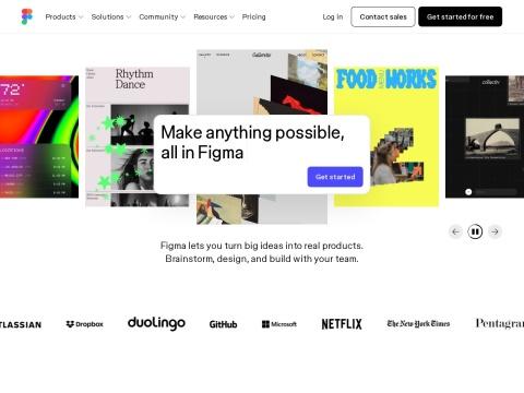 Figma：美国领先的协作式界面设计平台 - 从创意到产品一站式解决方案