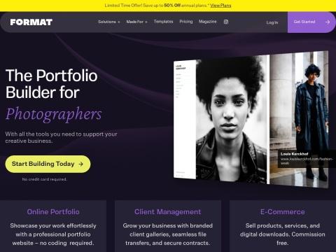 Format评测：加拿大创意专业人士首选的在线作品集网站构建器
