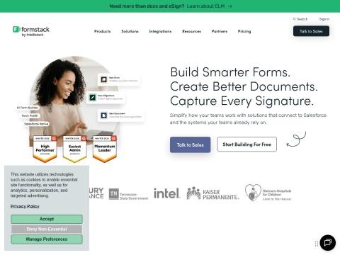 Formstack：美国领先的无代码表单与工作流自动化平台