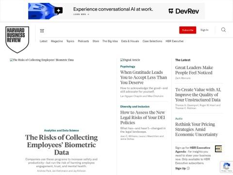 Harvard Business Review 哈佛商业评论