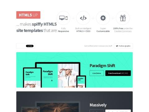 HTML5 UP！响应式 HTML5 和 CSS3 网站模板