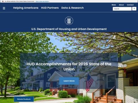 HUD.gov官网介绍：美国住房与城市发展部权威信息平台