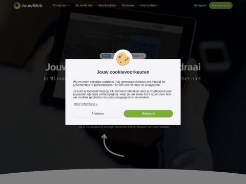 JouwWeb - 2026年荷兰领先的免费网站建设平台 | 含.NL域名