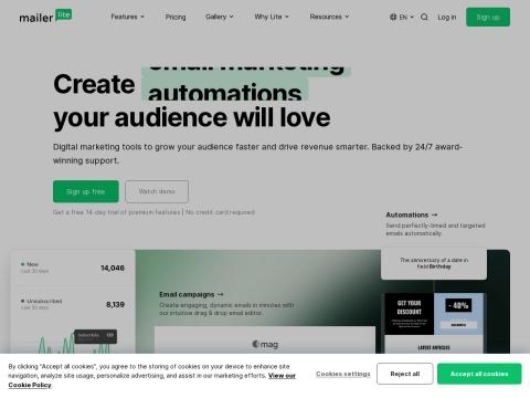 MailerLite深度解析：立陶宛出品的邮件营销与自动化建站工具