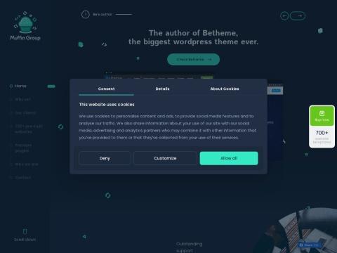 Muffin Group：全球最受欢迎的WordPress主题与可视化建站工具