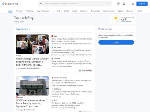 Google 新闻（Google News | 美国）