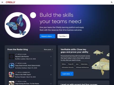 O'Reilly学习平台 - 技术与商业培训的领航者（2026年最新）