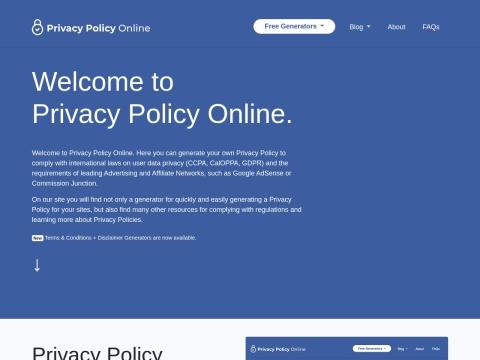 Privacy Policy Online：一站式免费隐私政策与条款生成平台