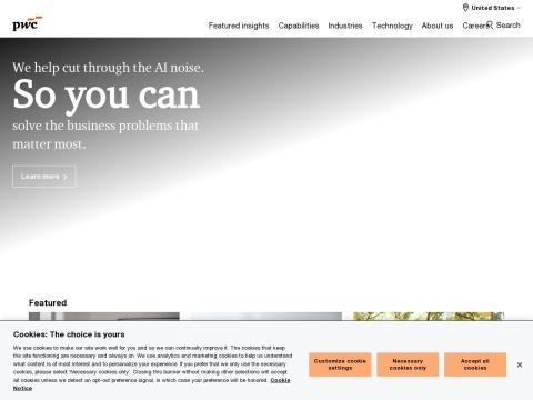PwC官网 - 融合专业与科技，助力企业应对AI时代不确定性