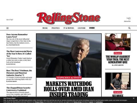 Rolling Stone – 美国权威音乐影视与政治文化资讯平台