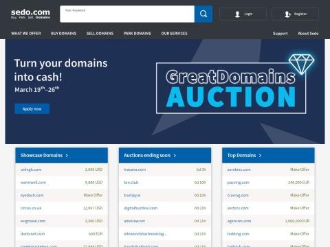 Sedo域名交易平台：全球领先的域名买卖、停放与评估市场