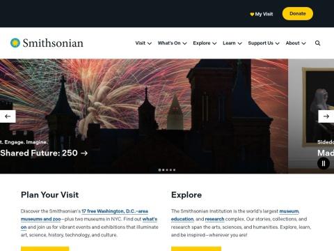 美国Smithsonian Institution官网：免费预约19馆+动物园，线上藏品一网打尽