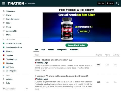 T‑Nation（Testosterone Nation）