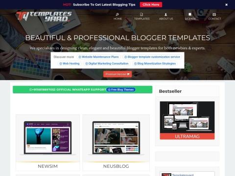 Templatesyard：印度免费Blogger模板库，打造专业响应式博客