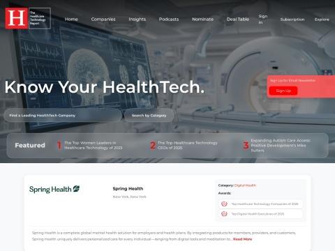 The Healthcare Technology Report（医疗科技行业资讯平台）
