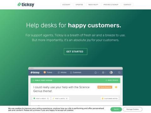 Ticksy - 轻量高效的支持工单系统，助力全球客户服务