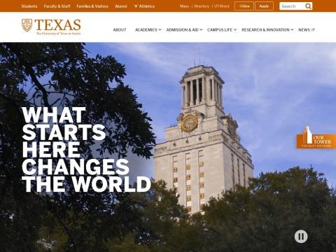 德克萨斯大学奥斯汀分校官网 - 美国顶尖公立研究型大学