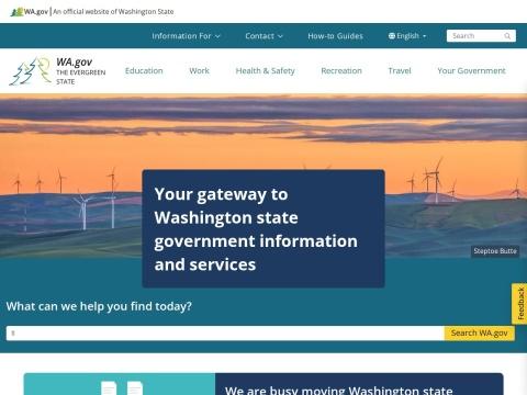 WA.gov - 美国华盛顿州政府一站式服务平台