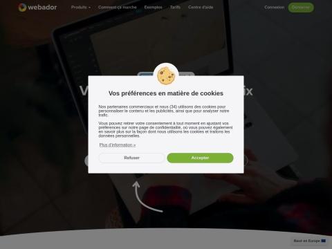 Webador.fr：法国AI建站平台，2026年免费域名+专业网站轻松创建