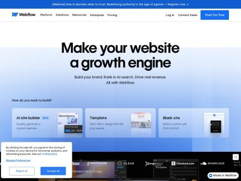 Webflow 无代码网站设计平台