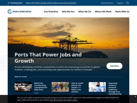 世界银行集团官网：全球发展数据与政策研究权威平台