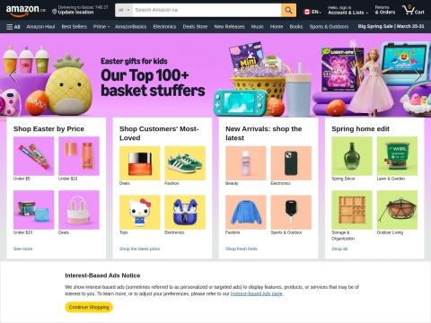 Amazon Canada（Amazon.ca）