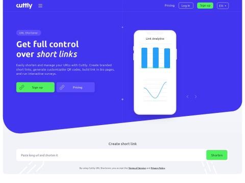 Cuttly (品牌化 URL 缩短与链接管理平台)