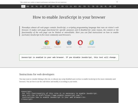 Enable JavaScript