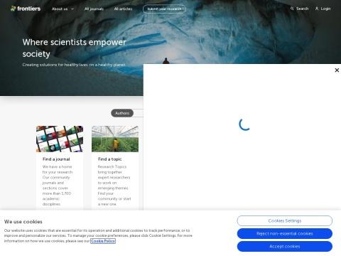 Frontiers（开放获取学术出版社）