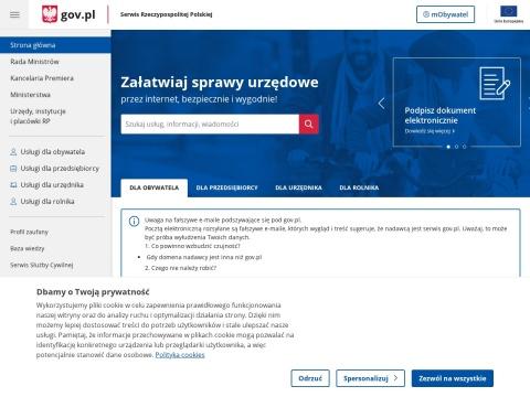 波兰政府官网gov.pl：一站式电子政务服务平台，便捷办理各类官方事务