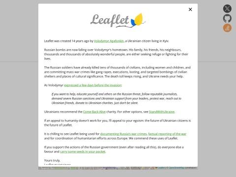 Leaflet.js（轻量级开源交互式地图库）