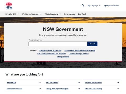 新南威尔士州政府（NSW Government）