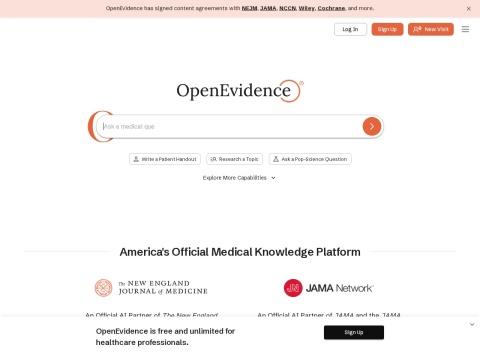 Open Evidence（AI驱动的循证医学与临床决策平台）