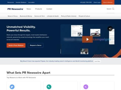 英国新闻稿发布服务（PR Newswire UK）
