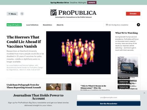 ProPublica（美国非营利调查新闻机构）