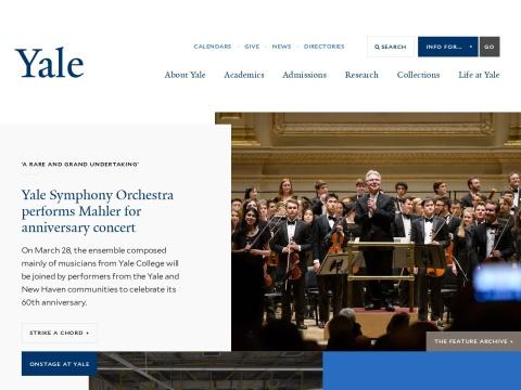 Yale University 官网——美国顶尖常春藤高校的学术门户与文化枢纽