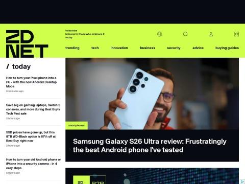 ZDNET：美国科技媒体领军者，为全球专业人士提供创新资讯与决策指南